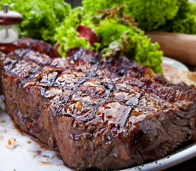 Fresh grilled meat Grilled beef steak BBQ