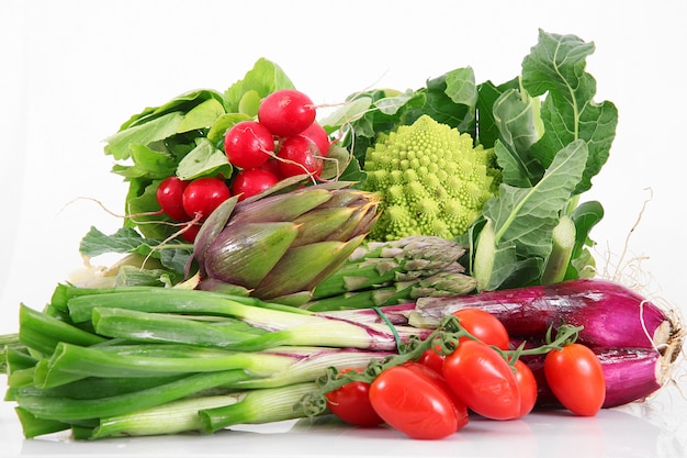 Fresh group of vegetables