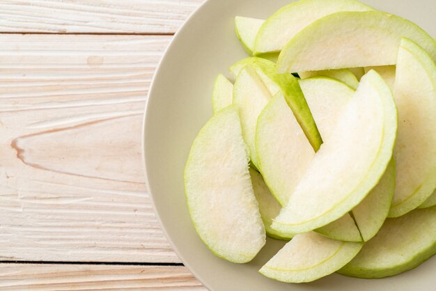 fresh guava fruits sliced