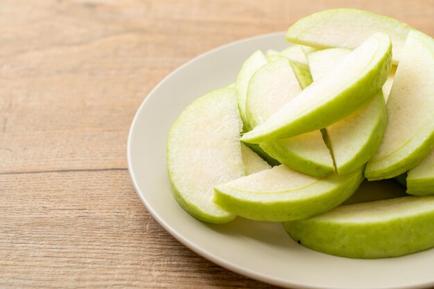 Fresh guava fruits sliced