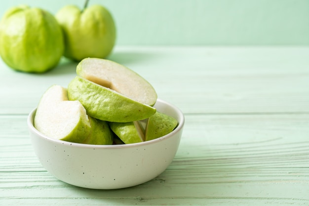 fresh guava fruits sliced