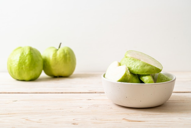 fresh guava fruits sliced