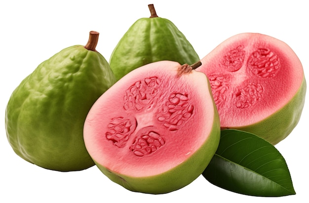 fresh guava isolated on transparent or white background