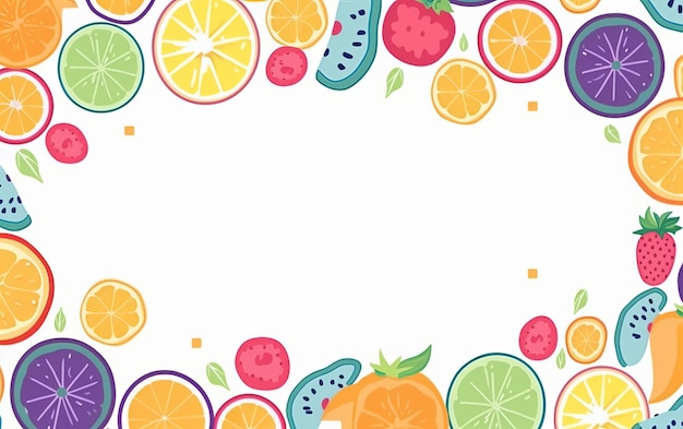 Fresh and Healthy fruits background and Copy space