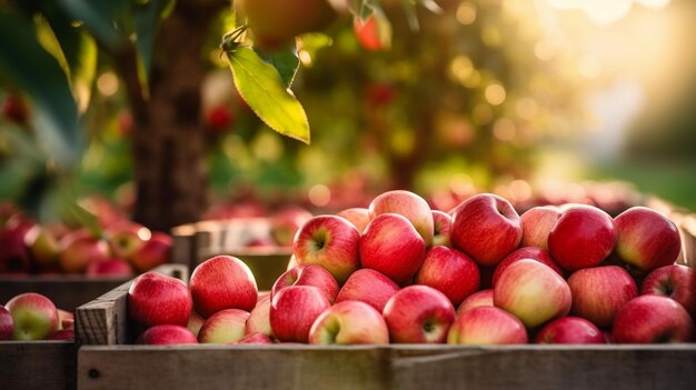 Fresh healthy harvested apple