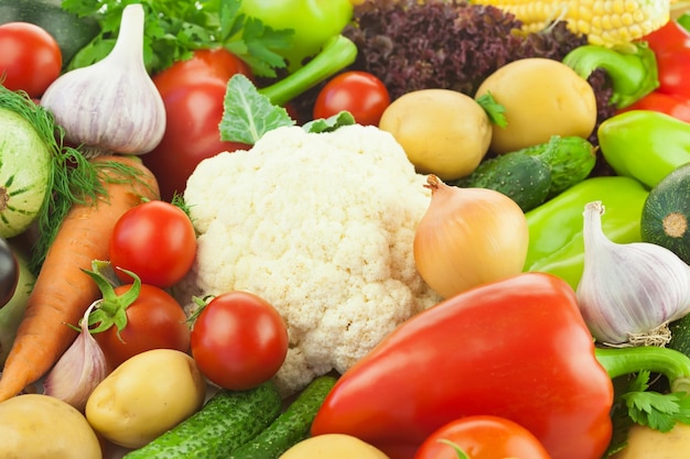 Fresh Healthy Vegetables Food Background