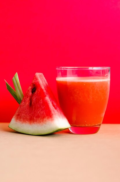 Fresh healthy watermelon juce detox