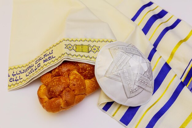 Fresh Homemade Challah Bread for a Jewish Celebration