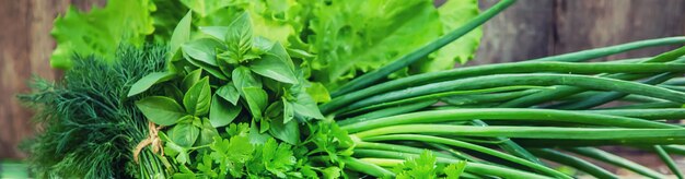 Fresh homemade greens from the garden. 