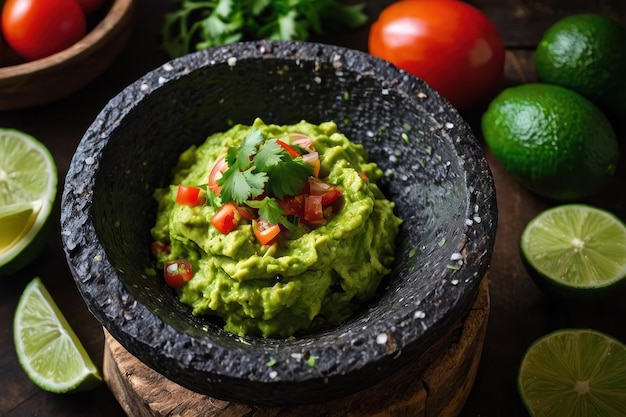 Foto guacamole fresco fatto in casa