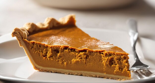 Fresh homemade pumpkin pie