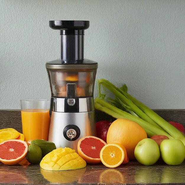 Photo fresh juice in the kitchen