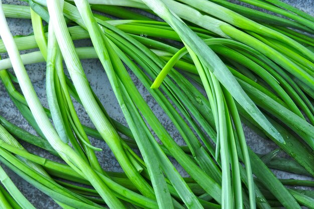 Fresh juicy green onions