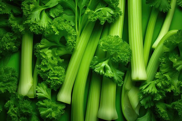 Fresh juicy natural celery sticks