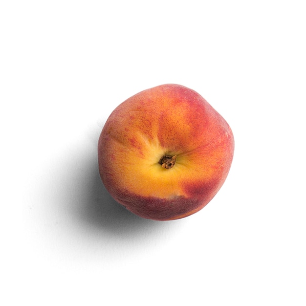 Photo fresh juicy peach isolated on the white background