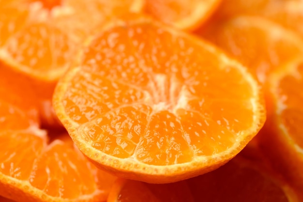 Fresh juicy sliced tangerines background of sliced tangerines 27