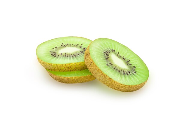 Fresh and juicy whole organic kiwi fruit