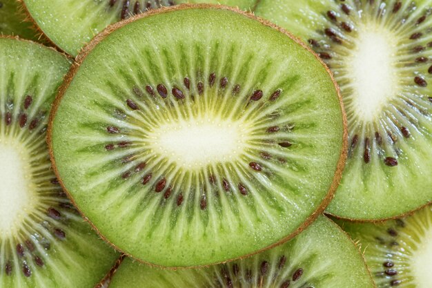 Fresh kiwi fruit background