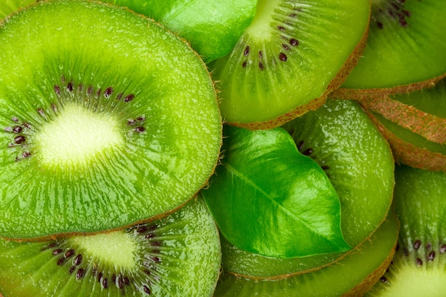 Fresh Kiwi fruit sliced 