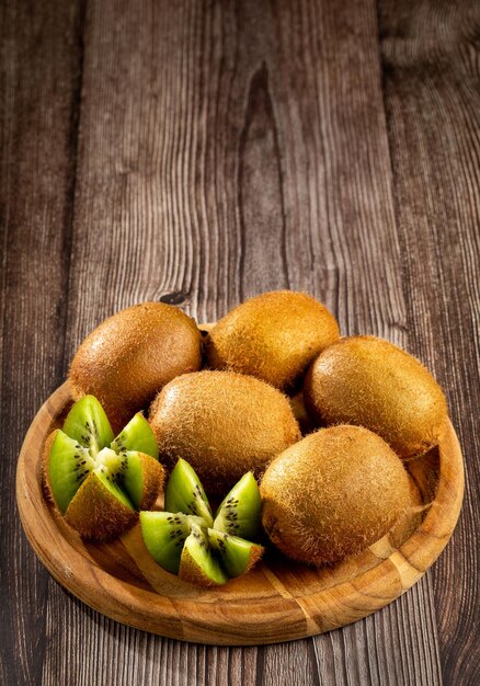 Fresh Kiwi fruit on the table