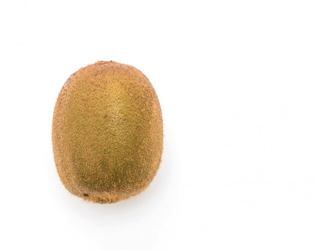 fresh kiwi on white