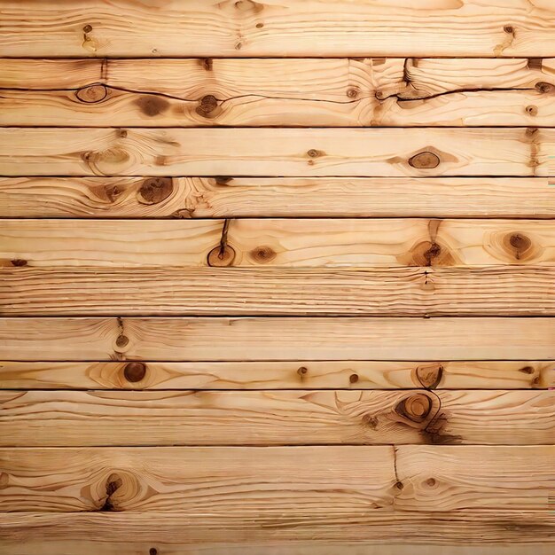 Fresh knotted pine wood plank background generated by AI