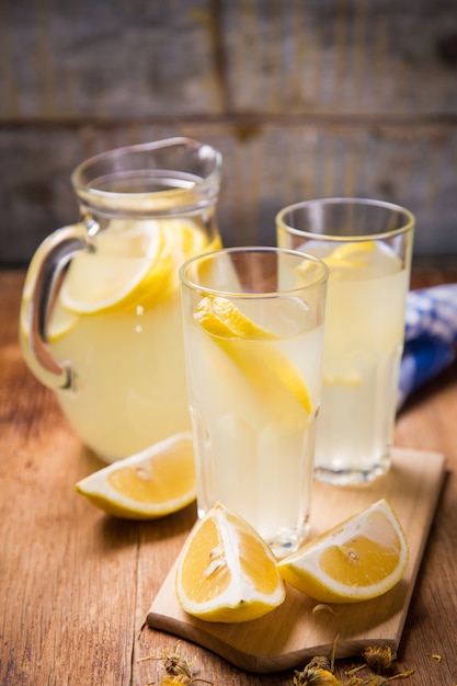 Fresh lemon drink