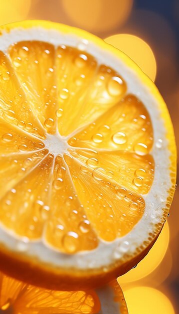 A fresh lemon fruits photography with cinematic watersplash