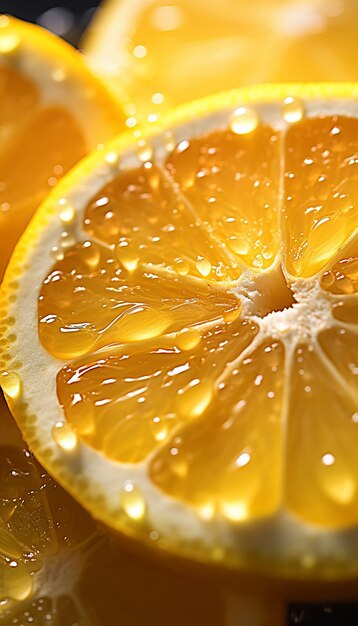신선 한 레몬 과일 의 사진 과 영화적 인 물 스플래시