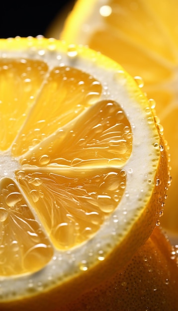 A Fresh Lemon Fruits Photography with Cinematic Watersplash