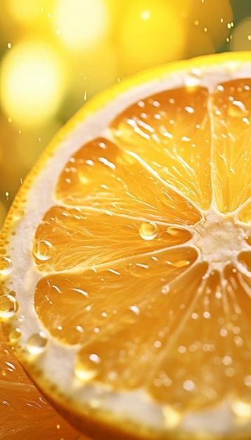 A Fresh Lemon Fruits Photography with Cinematic Watersplash