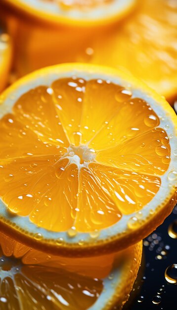 A fresh lemon fruits photography with cinematic watersplash