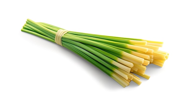 Fresh Lemon grass isolated Generative Ai