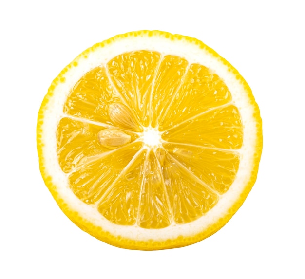 Fresh lemon isolated on white