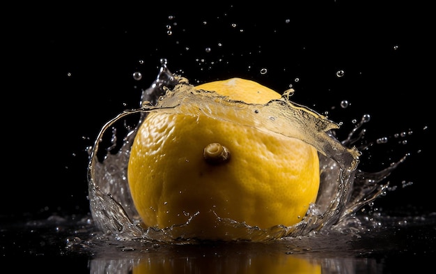 Fresh Lemon and splash of water