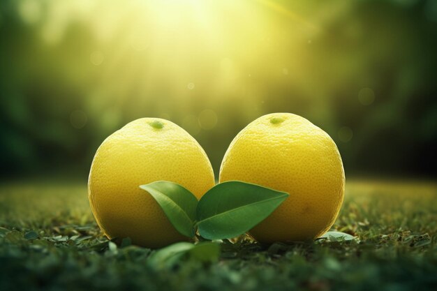 Fresh Lemons Ai generative