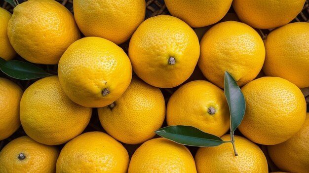 Foto limoni freschi come sfondo