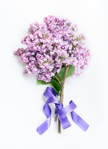 Fresh lilac flowers bouquet