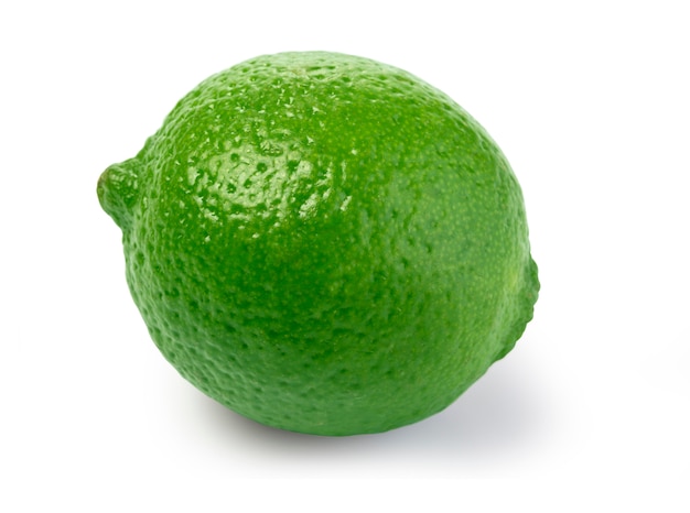 Fresh lime isolated on white