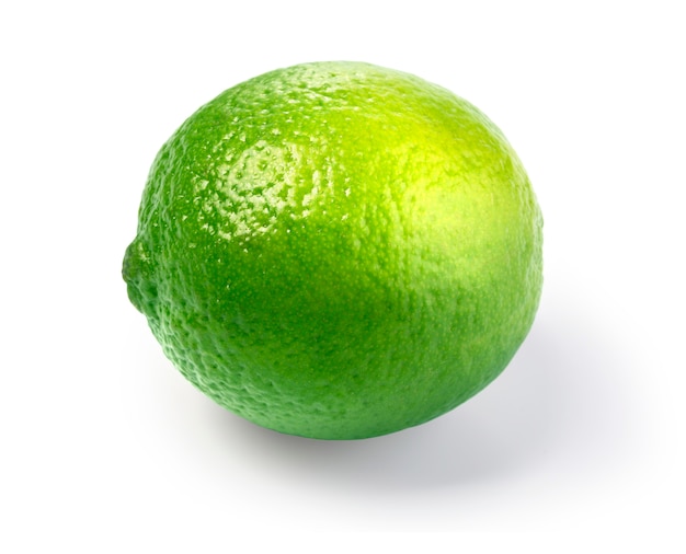 Fresh lime isolated on white