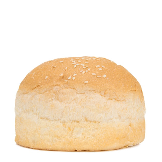 Fresh loaf of bread for a hamburger close-up