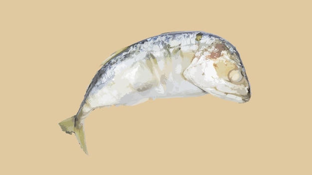 Fresh mackerel isolated on brown backgroundfresh mackerel fish\
isolatedmackerel fish isolated