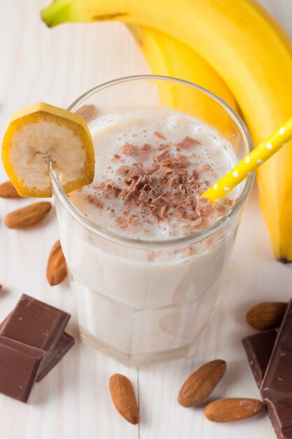 Fresh Made Banana Smoothie or Milkshake