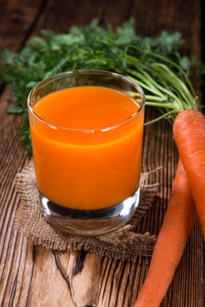 Fresh made Carrot Juice