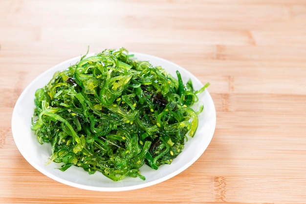 Photo fresh made kelp salad