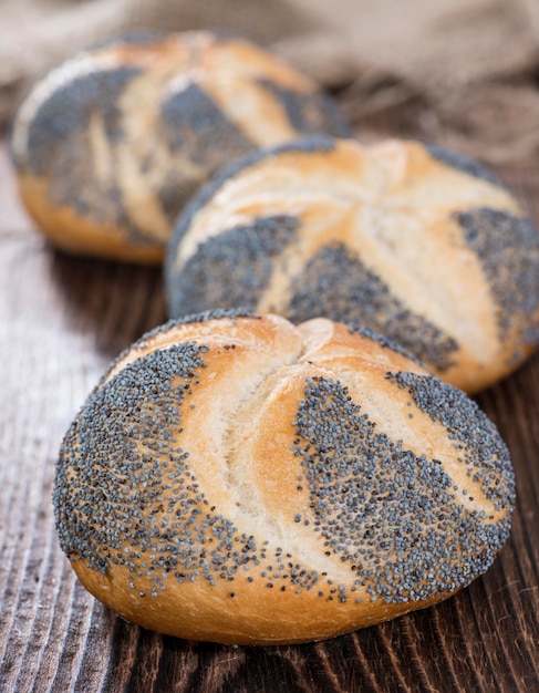 Fresh made Poppyseed Buns