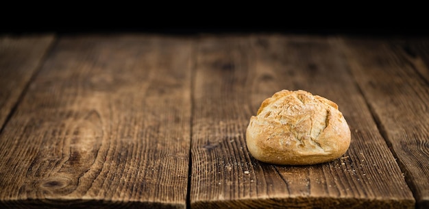 Fresh made Rolls German style on a rustic background