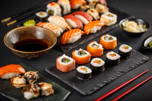 Fresh made sushi set