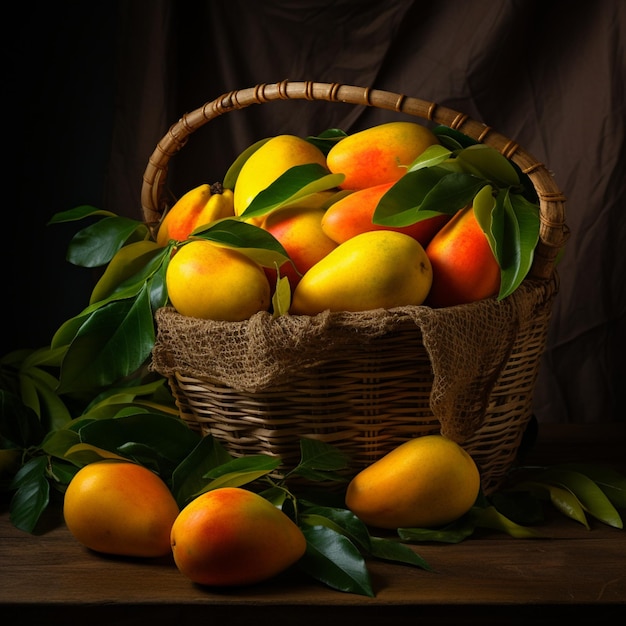 A Fresh Mango Basket