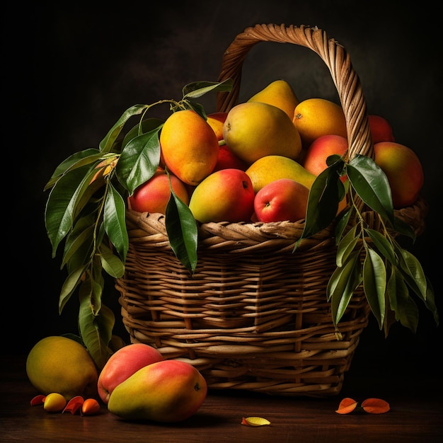 A Fresh Mango Basket